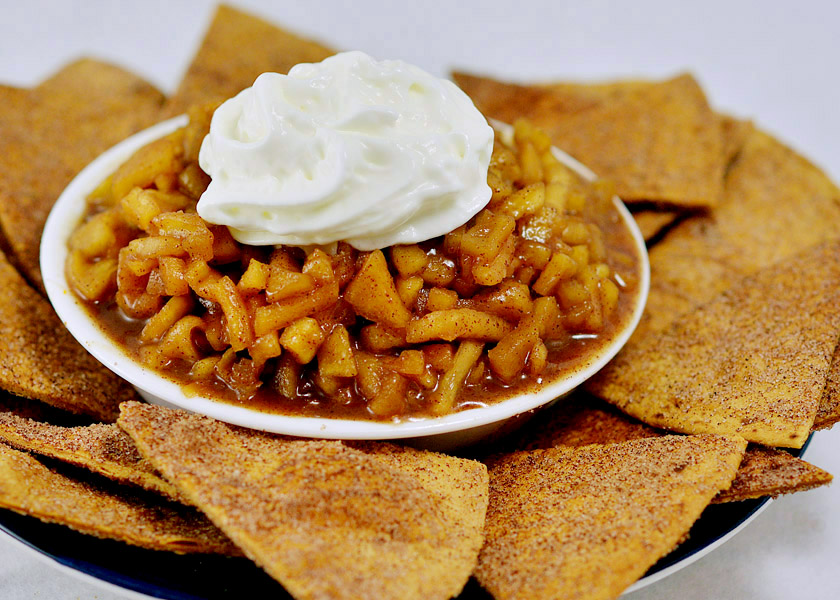 Apple Pie Salsa and Cinnamon Sugar Chips