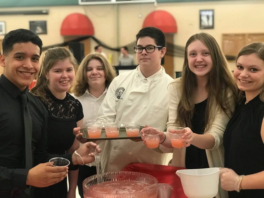 Members at the Senior Prom Event on April 14, 2018.