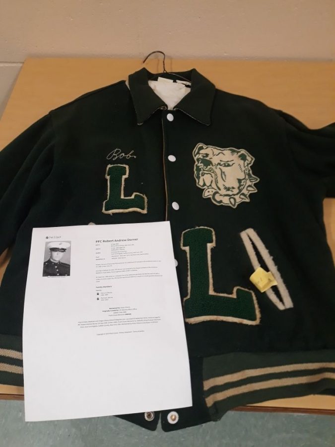This is Robert Dorners Lindenhurst jacket.  He proudly  served as the equipment manager for the Lindy Bulldogs. 