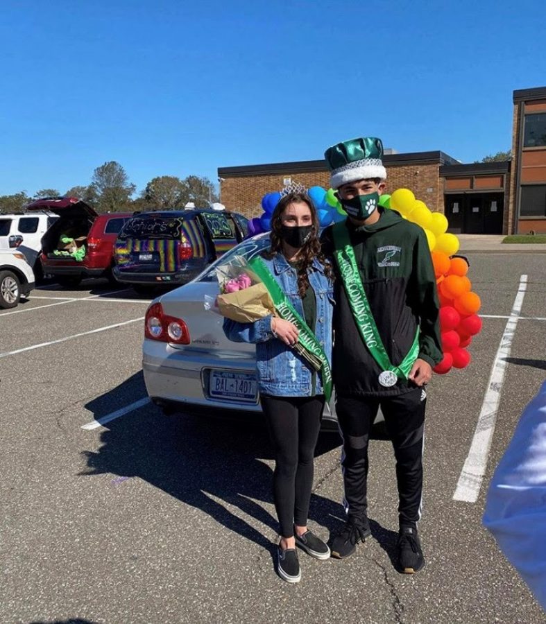 Homecoming King and Queen: AJ Setzer and Brynn Wazmer