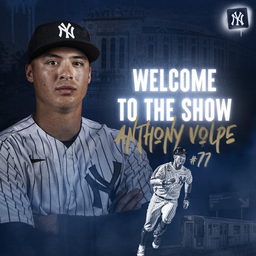 Anthony+Volpe+welcomed+to+the+New+York+Yankees