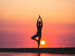 Yoga class at Lindenhurst High School